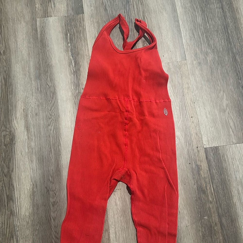 Free People Movement red jumper